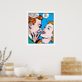 Vintager 50er Romantische Comicen Panel Got einen  Poster (Küche)