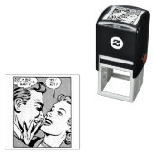 Vintager 50er Romantische Comicen Panel Got große Permastempel (Beispiel)