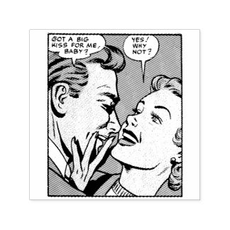 Vintager 50er Romantische Comicen Panel Got große  Permastempel