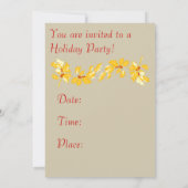 Vintager 50er Weihnachtsmädchen Einladung (Rückseite)