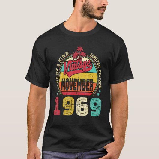 Vintager 53. Geburtstag Phantastisch seit November T-Shirt (Vorderseite)