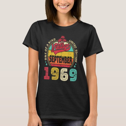 Vintager 53. Geburtstag Phantastisch seit Septembe T-Shirt (Vorderseite)