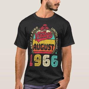 Vintager 56. Geburtstag Phantastisch seit August 1 T-Shirt