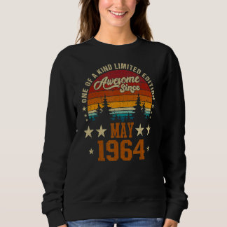Vintager 58. Geburtstag Phantastisch seit Mai 1964 Sweatshirt