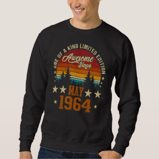 Vintager 58. Geburtstag Phantastisch seit Mai 1964 Sweatshirt