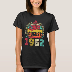 Vintager 60. Geburtstag Phantastisch seit August 1 T-Shirt