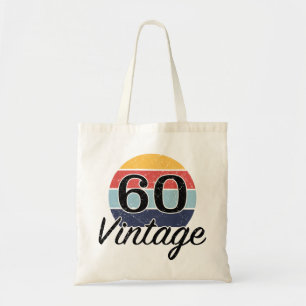 Vintager 60. Geburtstag Sonnenuntergang Tragetasche