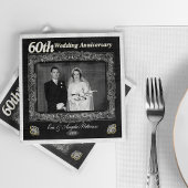Vintager 60. Hochzeitstag Serviette