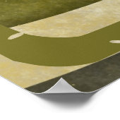 Vintager 60er 70er Liebe wirbeln Liebe Retro Poster (Ecke)