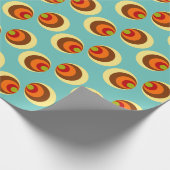 Vintager 60er 70er Pattern Geschenkpapier (Ecke)