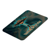 Vintager 60er Jahre Stil fliegender Saucer Magnet (Linke Seite)