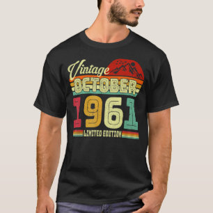 Vintager 61. Geburtstag Phantastisch seit Oktober T-Shirt