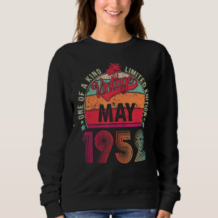 Vintager 70. Geburtstag Phantastisch seit Mai 1952 Sweatshirt