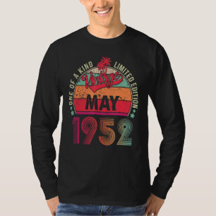 Vintager 70. Geburtstag Phantastisch seit Mai 1952 T-Shirt