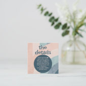 Vintager 70er Rainbow Wedding Begleitkarte (Stehend Vorderseite)