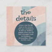 Vintager 70er Rainbow Wedding Begleitkarte (Vorderseite)