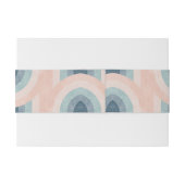 Vintager 70er Rainbow Wedding Einladungsbanderole (Rückseitenbeispiel)