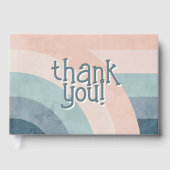 Vintager 70er Rainbow Wedding Gästebuch (Vorderseite)