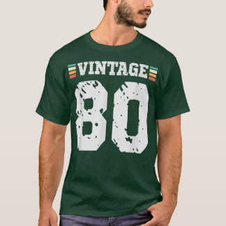 Vintager 80-jähriger Happy 80. Geburtstag Spaß Spo T-Shirt