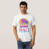 Vintager 80er 1950 Geburtstag T-Shirt (Vorne ganz)