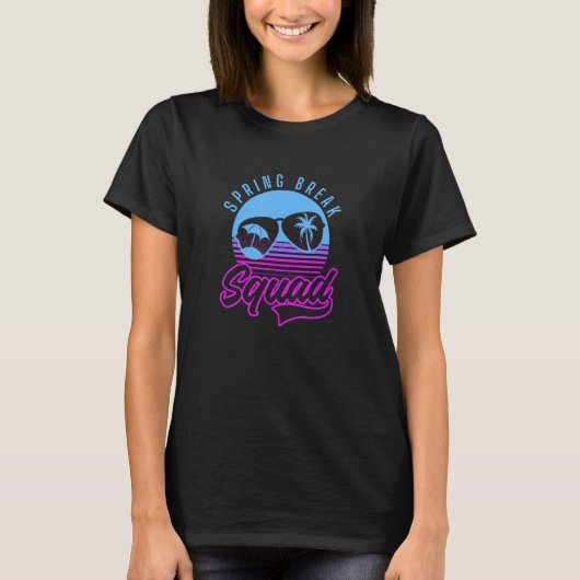 Vintager 80er 90er-Squad Spring Break T-Shirt (Vorderseite)