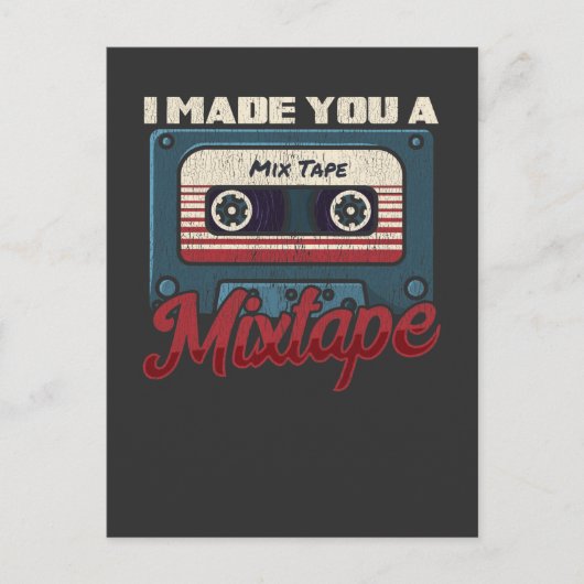 Vintager 80er 90s Music Retro Mixtape lover Postkarte (Vorderseite)