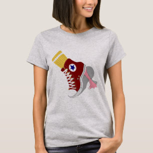 Vintager 80er Art-Schuh-T-Shirt Entwurf T-Shirt