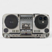 Vintager 80er Boombox Ghettoblaster Case-Mate iPhone Hülle (Rückseite (Horizontal))
