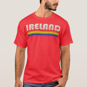 Vintager 80er Jahre Style Ireland Gay Pride Monat T-Shirt
