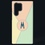 Vintager 80er mit Monogramm Pastellfarbblock Samsung Galaxy Hülle<br><div class="desc">Dieses Retro-Vibes inspiriert Farbblock Dreiecke Muster ist ein Muss haben!! Mit ästhetischen großen, rosa, gelb und schlaugrün gefärbten Dreiecken bringt es einige stilvolle und elegante nostalgische Gefühle direkt aus dem 70er und dem 80er zurück. Mit der Vintagen Farbpalette im Retro-Look wird dieses kleine Handy seine Aufgabe erfüllen, indem es Ihr...</div>