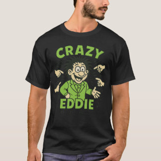 Vintager 80er Pop Art Retro Cartoon CRAZY EDDIE T-Shirt