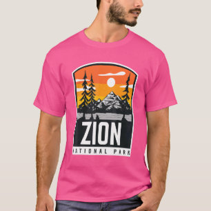 Vintager 80er Zion National Staat Park Wanderung G T-Shirt