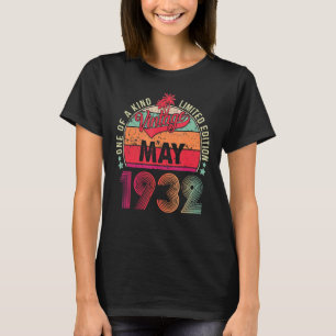 Vintager 90. Geburtstag Phantastisch seit Mai 1932 T-Shirt