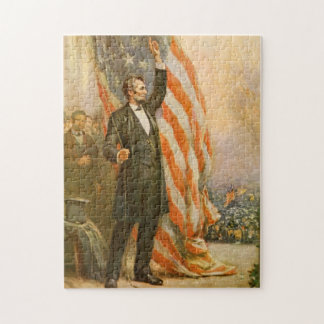 Vintager Abe Lincoln amerikanischer Präsident Puzzle