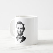 Vintager Abe Lincoln Kaffeetasse (Vorderseite Links)