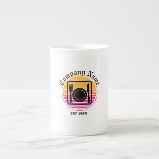 Vintager Abendkaffee mit individueller Kondition Porzellantasse
