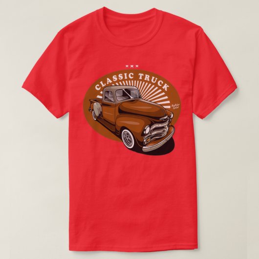 Vintager Abholwagen T-Shirt (Design vorne)