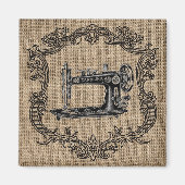 Vintager Abriss der Nähmaschine Magnet (Vorne)