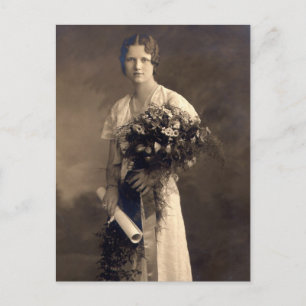 Vintager Abschluss Ankündigungspostkarte