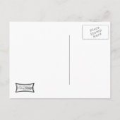 Vintager Abschluss Ankündigungspostkarte (Rückseite)