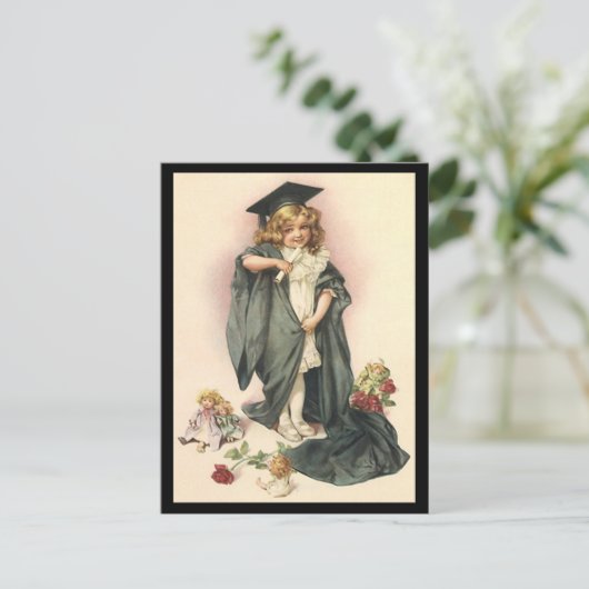 Vintager Abschluss auf der Postkarte (Stehend Vorderseite)