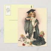 Vintager Abschluss auf der Postkarte (Vorne/Hinten)