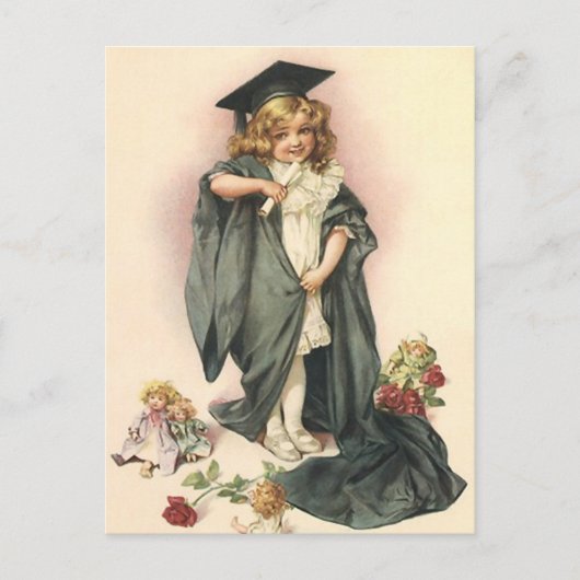 Vintager Abschluss auf der Postkarte (Vorderseite)