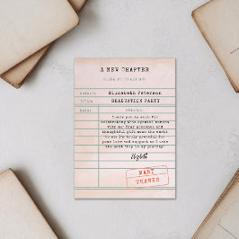 Vintager Abschluss der Bibliothekskarte Danke Kart