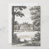 Vintager Abschluss Einladung (Rückseite)