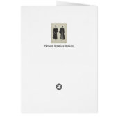 Vintager Abschluss Frauenkappe + Rosa-Karteikarte (Hinten)