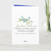 Vintager Abschluss Glückwunsch Karte (Rückseite)