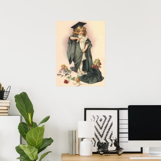 Vintager Abschluss, Herzlichen Glückwunsch Absolve Poster (Heimbüro)