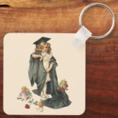 Vintager Abschluss, Herzlichen Glückwunsch Absolve Schlüsselanhänger (Rückseite)