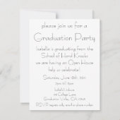 Vintager Abschluss, Klettern der Unternehmensleite Einladung (Rückseite)